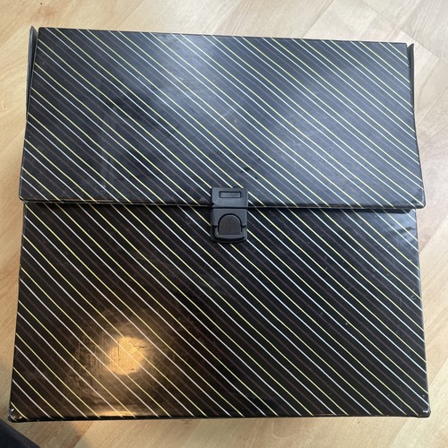 Vintage black striped vinyl - black, lp