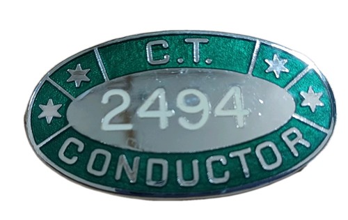 Vintage bus conductor badge - vintage, *bus