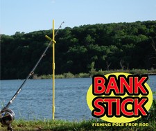 2 PK Bank Sticks -Adjustable 33" Fishing Pole Prop Rod Fits Tackle Box-Bankstick