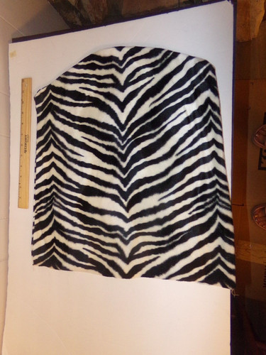 Zebra print chair back cover - chair,