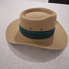 Genuine  FUR FELT HAT  Size 59 Akubra Fedora Style, Australian Made Mount Castle