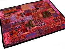 Tribal vintage wall hanging zari Handmade Pakistani Patchwork Antique Tapestry