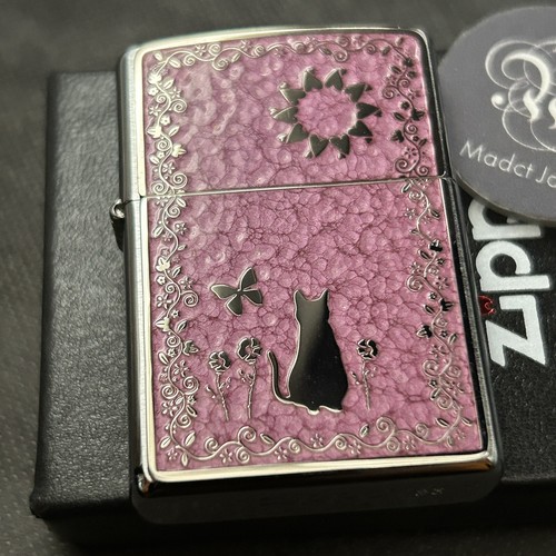 Zippo oil lighter cat - zippo,