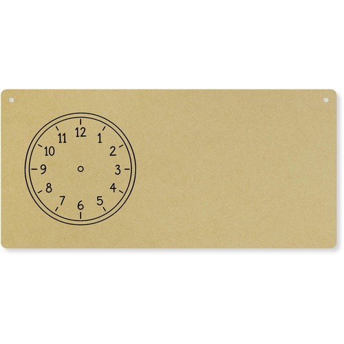Clock face outline door - 'clock, outline'
