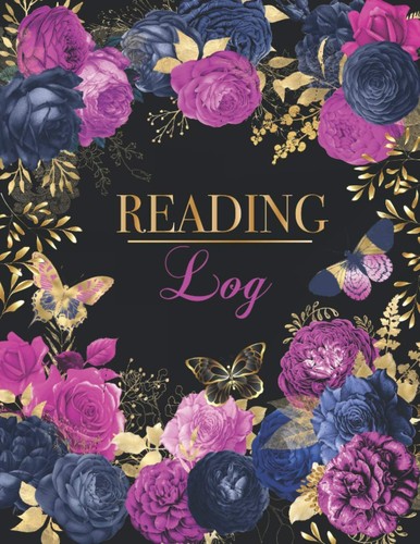 Reading log floral - reading,