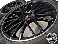 GENUINE PORSCHE 22 INCH CAYENNE 9Y0 RS SPYDER WHEELS SUMMER TYRES NC0 RIMS OEM