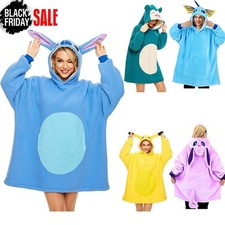 NEW OVERSIZED BLANKET CHARACTER HOODIE FLEECE COSPLAY POKEMON COSTUME SONIC 2025