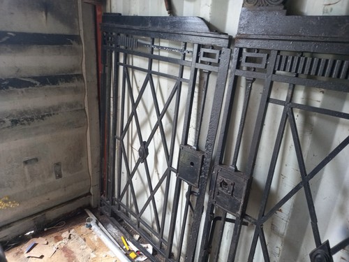 Black wrought iron estate - wrought,