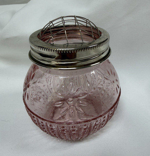 Pink glass vintage - pink, top