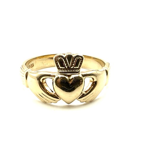 9ct gold men claddagh - gold, men’s