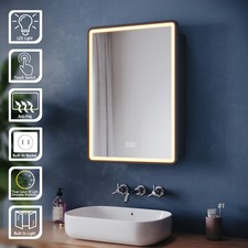 Black LED Bathroom Mirror