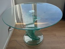 MODERN ROUND GLASS DINING