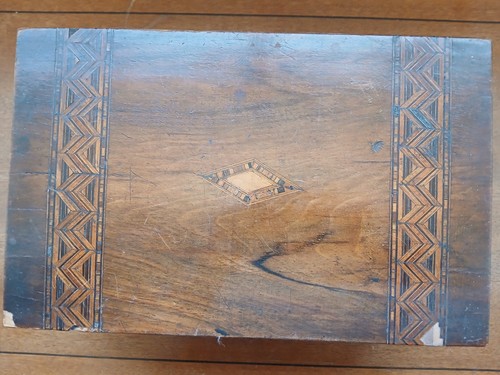 Antique wooden writing deed - wooden,