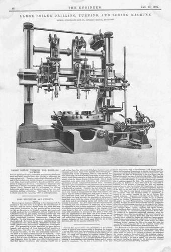 Turning boring machine - turning, by