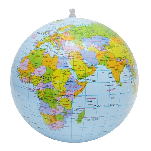 30cm inflatable world globe - inflatable,