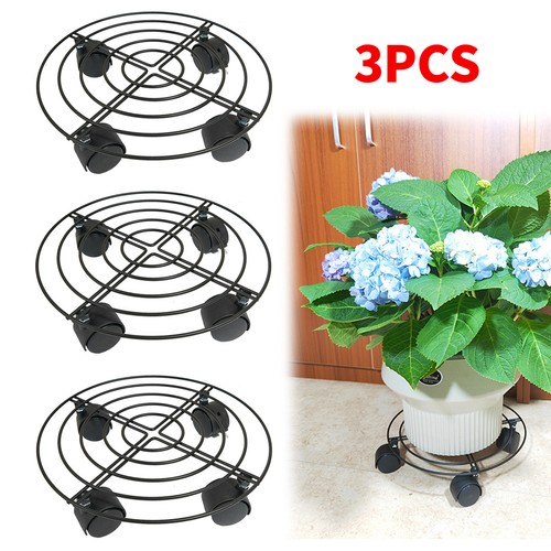 Pack metal plant pot caddy - pack,