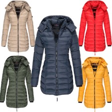 Womens Winter Warm Jacket Puffer Bubble Down Coat Quilted Zip Up Padded Outwear