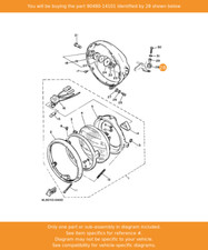 YAMAHA Grommet, 90480-14101