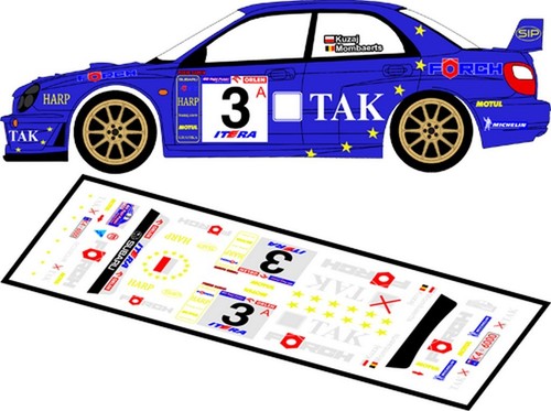 Decals subaru impreza - impreza, wrc