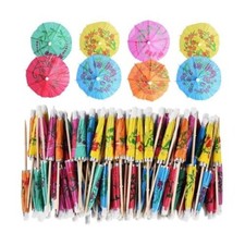 144x Cocktail Parasols Umbrellas, Bar Accessories, Tropical, Party, Drinks Picks