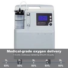 1-5L/Min Professional Oxygen-Concentrator Machine Constant 93% Oxygen Purity New