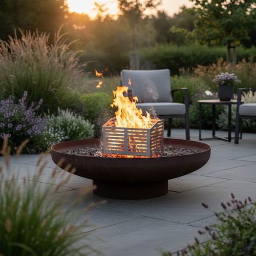 Pellet burner basket - basket, for