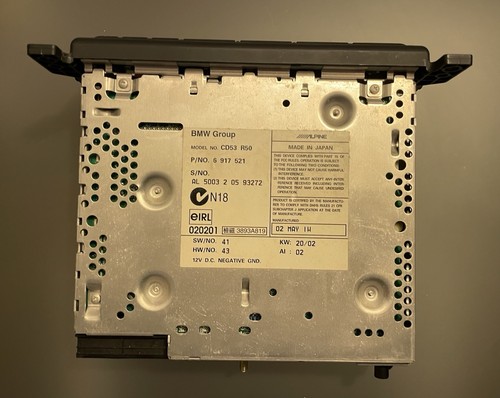 Alpine cd53 radio - alpine, bmw