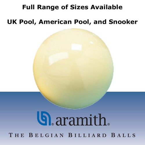 Aramith pool and - and, cue