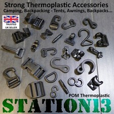 Camping Accessories - Buckles, Clips, Toggles, Hooks - Tents, Tarps, Awnings...