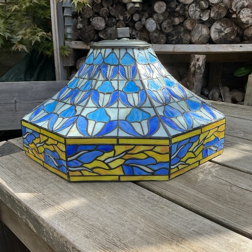 Large tiffany style blue - tiffany, &
