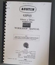 AUSTIN GIPSY G4 M10 & G4 M15 SERVICE WORKSHOP MANUAL REPRINTED