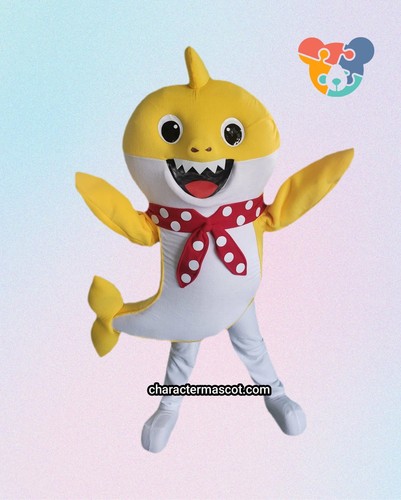 Baby shark lookalike mascot - baby,