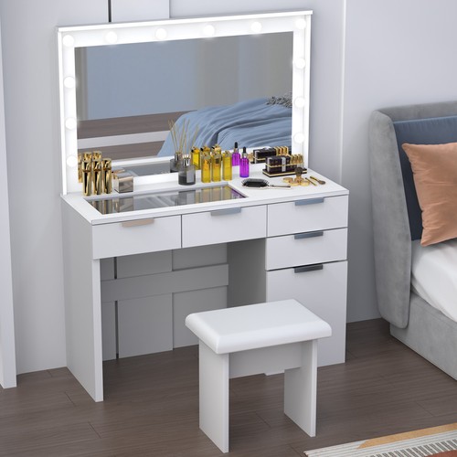 Dressing table with led - with, lights
