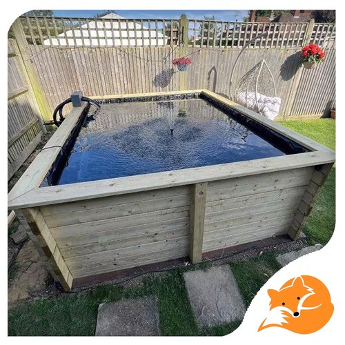 Diy raised timber garden pond - diy,