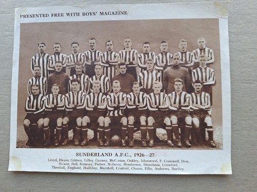 Sunderland 1926 boy - sunderland, 1926-27