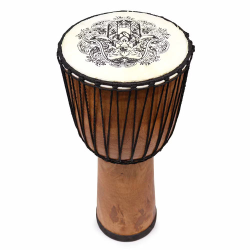 Hamsa wide top djembe drum - 1x,