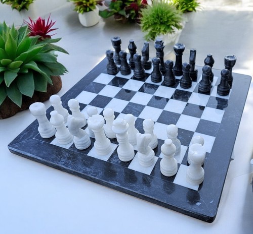 Marble chess set gift - marble, storage