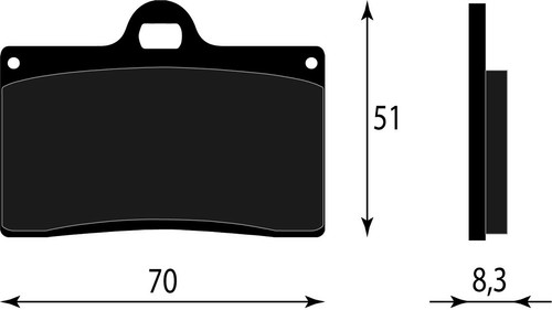 Front brake pad yamaha tzr - brake,