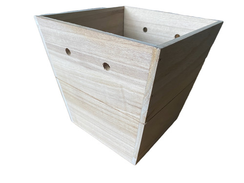Large wooden plant - pot,