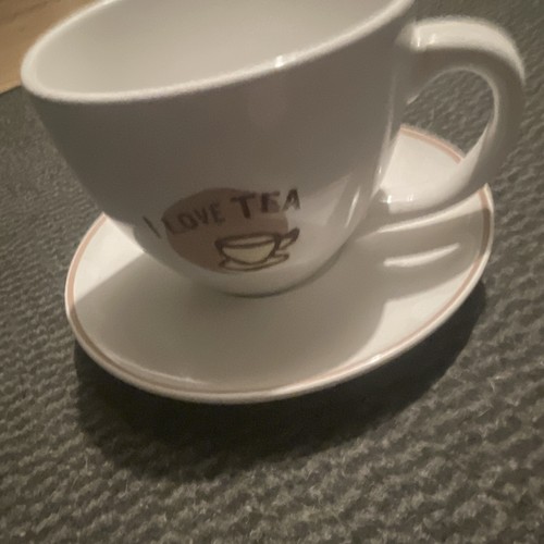 Ceramic tea cup saucer - &, set