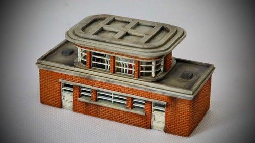 Gauge model railway - railway, building
