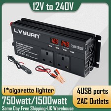 750W 1500W Power Inverter 12V