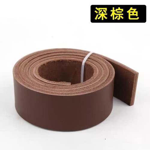 4mm thick genuine veg - tan, belt