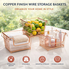 Wire Storage Basket Metal