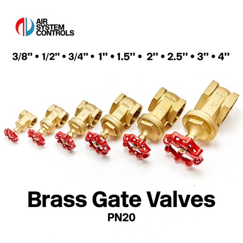 Brass gate valve pn20 bsp - gate,
