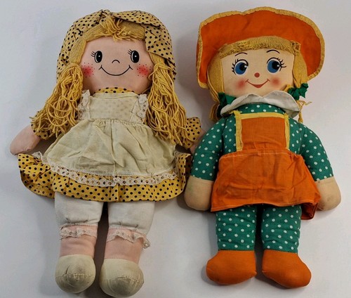Vintage rag dolls soft toy - vintage,
