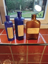 3 Poison Bottles With Labels