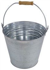 12L Galvanised Metal Bucket