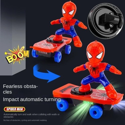 Electric spiderman skateboard - electric,