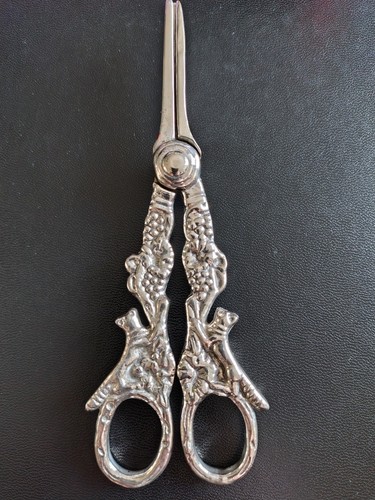 Silver plated grape scissors - plated,